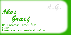 akos graef business card