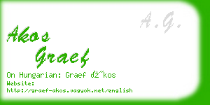 akos graef business card